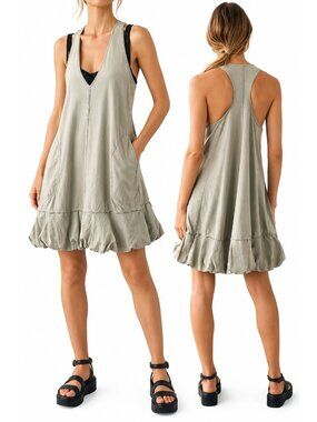 Daily Practice by Anthropologie Bubble-Hem Mini Dress 2X